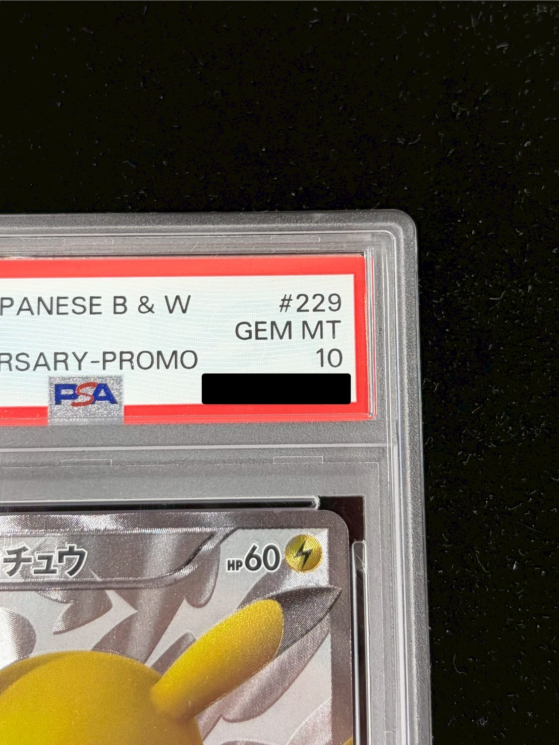 〔PSA10鑑定済〕ピカチュウ【P】{229/BW-P} 1枚