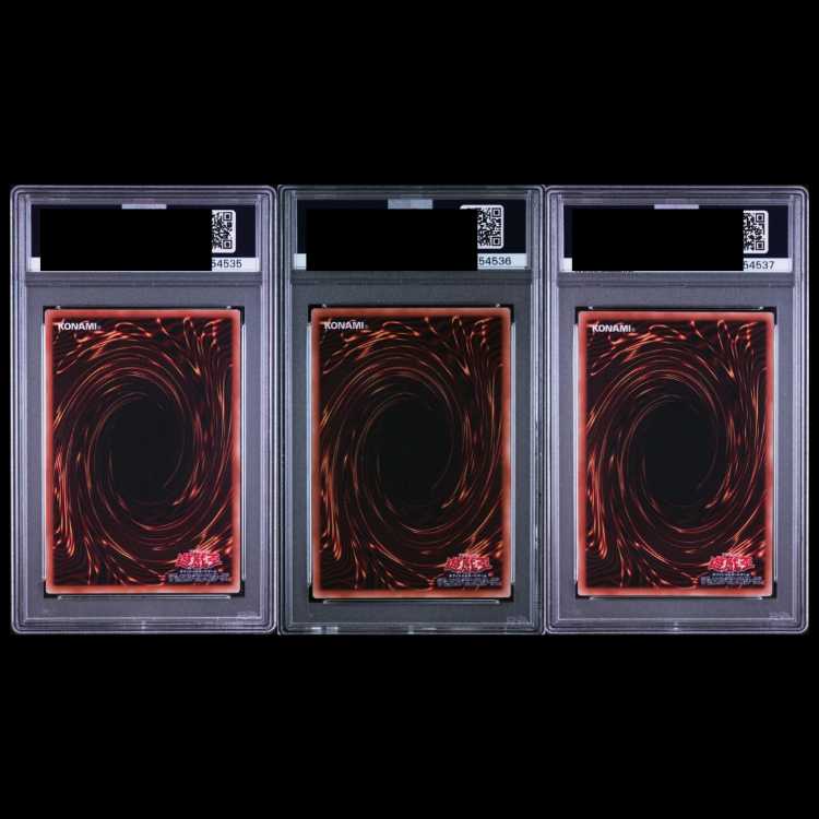 【PSA10】 オシリスの天空竜＋ラーの翼神竜＋オベリスクの巨神兵 (SUMI-E BLACK Ver) [ウルトラ] 連番セット 1枚