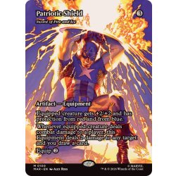 (FOIL)(フルアート)(0100)愛国の盾/Partiotic Shield　//　火と氷の剣/Sword of Fire and Ice《英語》【MAR】 1枚