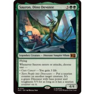 (FOIL)吸精恐竜、サウロン/Sauron, Dino Devotee《英語》【MSC】 1