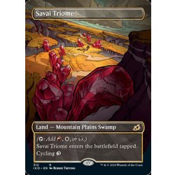 [EX+](ショーケース枠)サヴァイのトライオーム/Savai Triome《英語》【IKO】 1枚