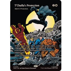 (FOIL)(フルアート)(0051)ティ・チャラの防御/T'Challa's Protection　//　テフェリーの防御/Teferi's Protection《英語》【MAR】 1枚