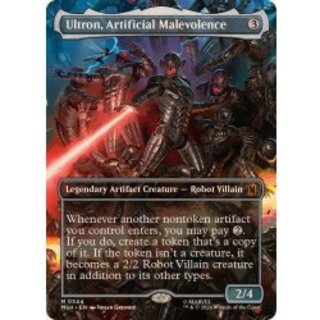 (FOIL)(フルアート)(0344)人の作りし悪、ウルトロン/Ultron, Artificial Malevolence《英語》【MSH】 1枚