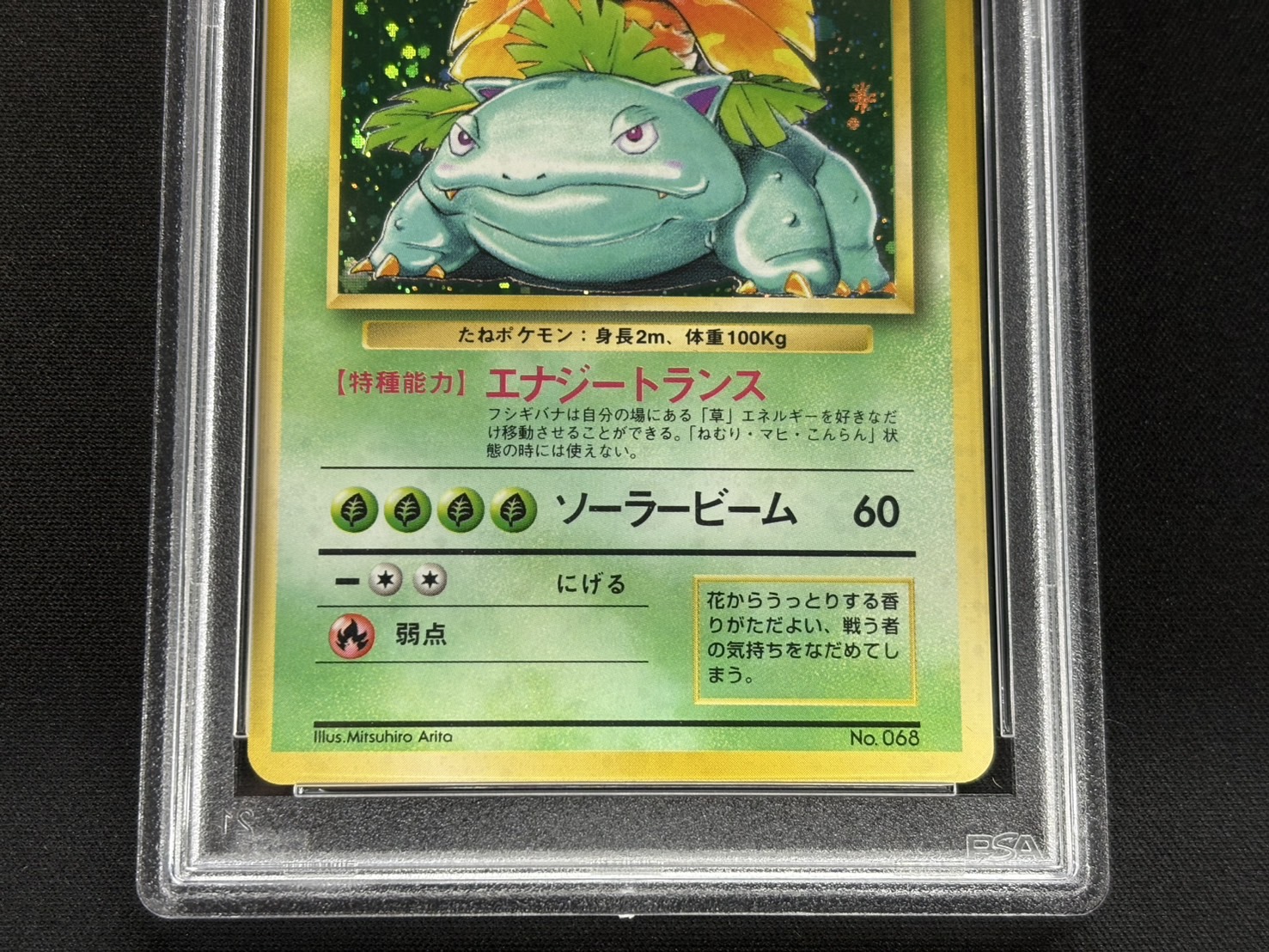 〔PSA9鑑定済〕フシギバナ LV.67(マークなし)【R】{旧裏} 1枚