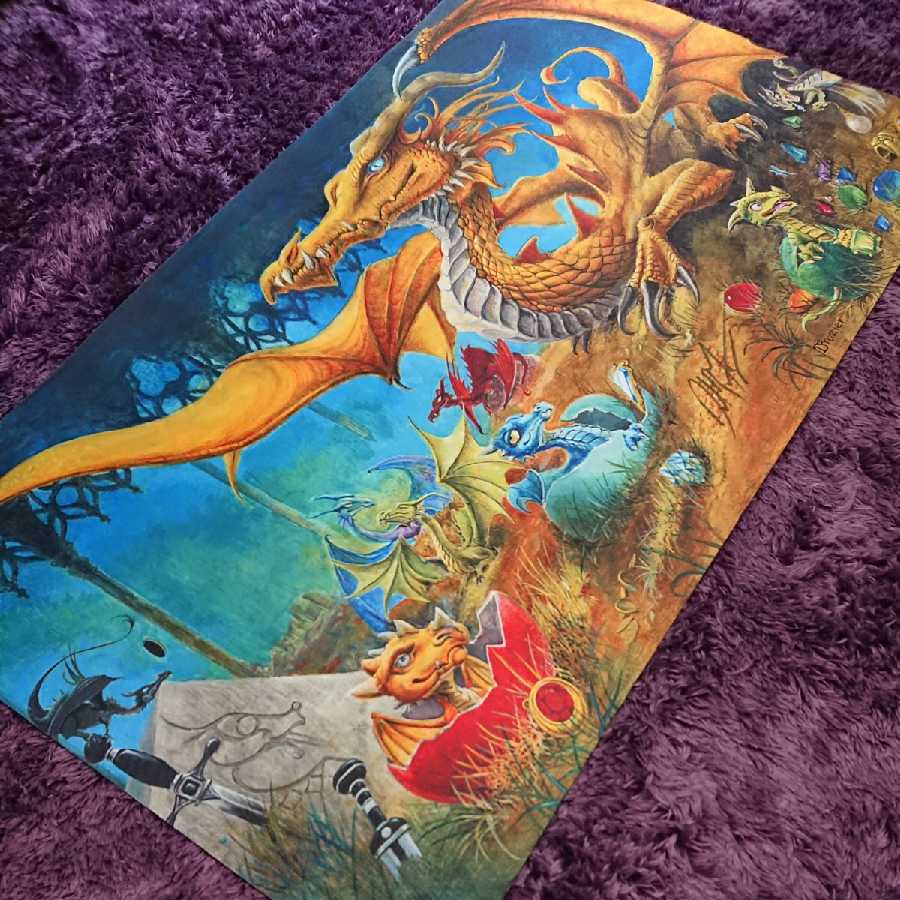 【専用】《Momma Dragon》サイン入りプレイマット 1枚