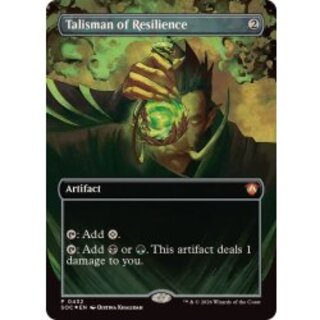 (FOIL)(フルアート)反発のタリスマン/Talisman of Resilience《英語》【SOC】 1