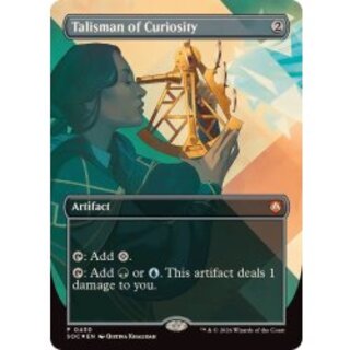 (FOIL)(フルアート)好奇のタリスマン/Talisman of Curiosity《英語》【SOC】 1