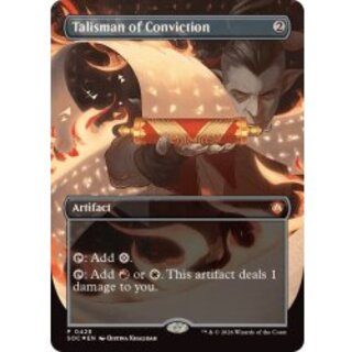 (FOIL)(フルアート)確信のタリスマン/Talisman of Conviction《英語》【SOC】 1