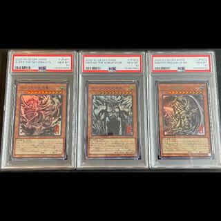 【PSA10】三幻神 ミニ掛け軸 掛軸 墨絵 ラーの翼神竜 オシリスの天空竜 オベリスクの巨神兵 連番セット　 3枚