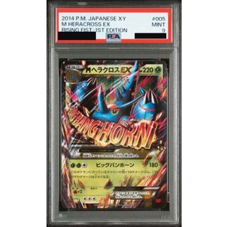 〔PSA9鑑定済〕MヘラクロスEX【RR】{005/096} 1