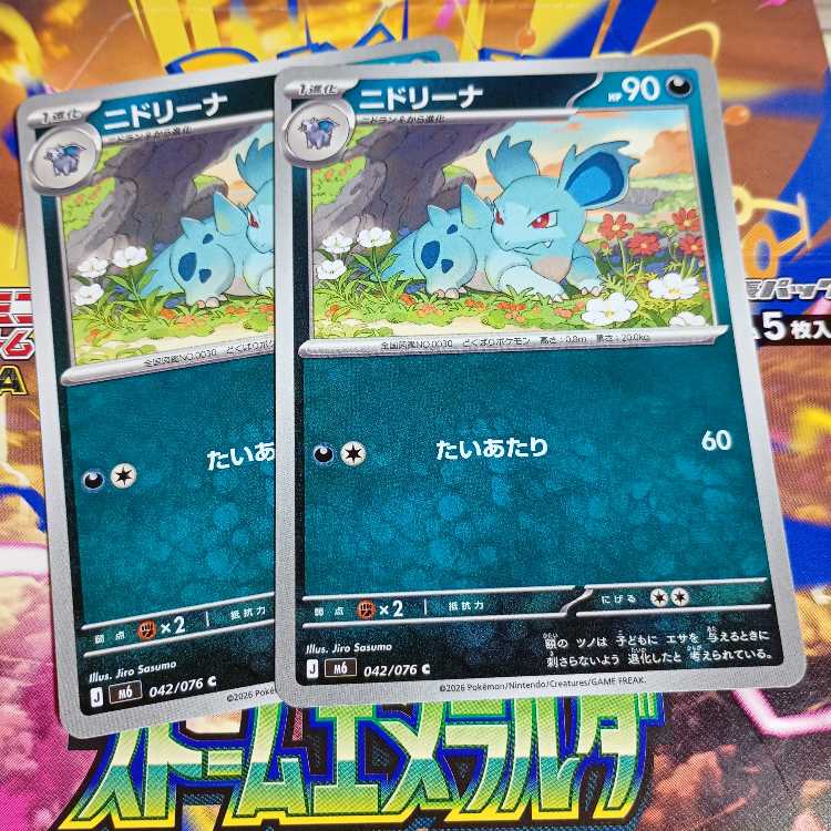 Nidorina C 042/076 2枚