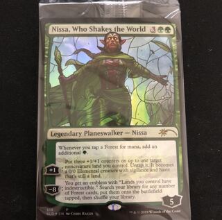 MTG 世界を揺るがす者、ニッサ ステンドグラス foil