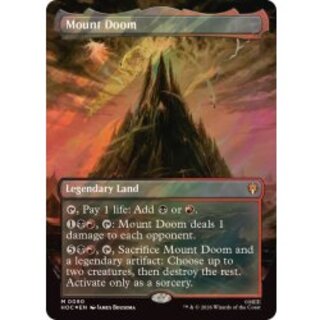 [EX+] (Surge FOIL) Damnation's Mountain/Mount Doom (English) [HOC] 1枚