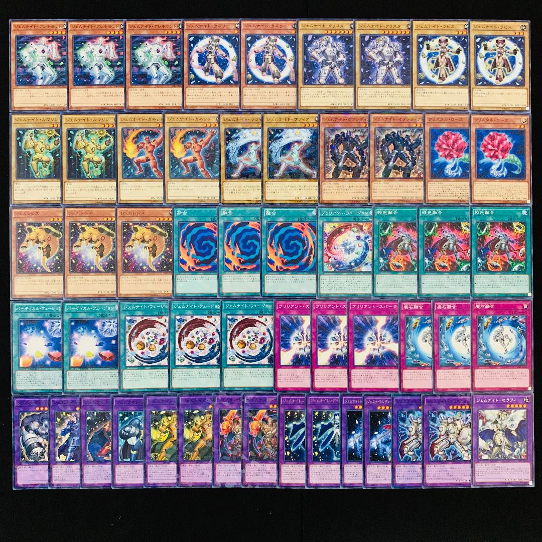 遊戯王 No.300 ジェムナイト ガチ構築 デッキ40枚＋EX15枚