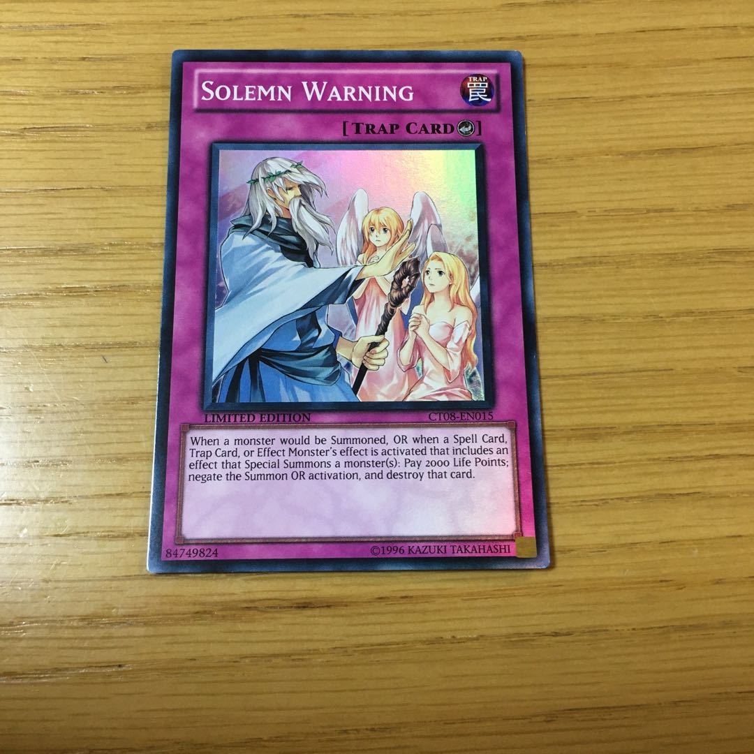 Solemn Warning SR English