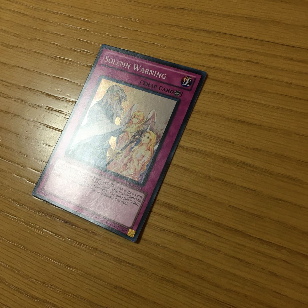 Solemn Warning SR English