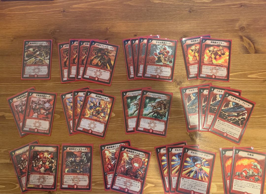 機神装甲 赤単デッキ パーツ 8割完成品