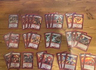 機神装甲　赤単デッキ　パーツ　8割完成品