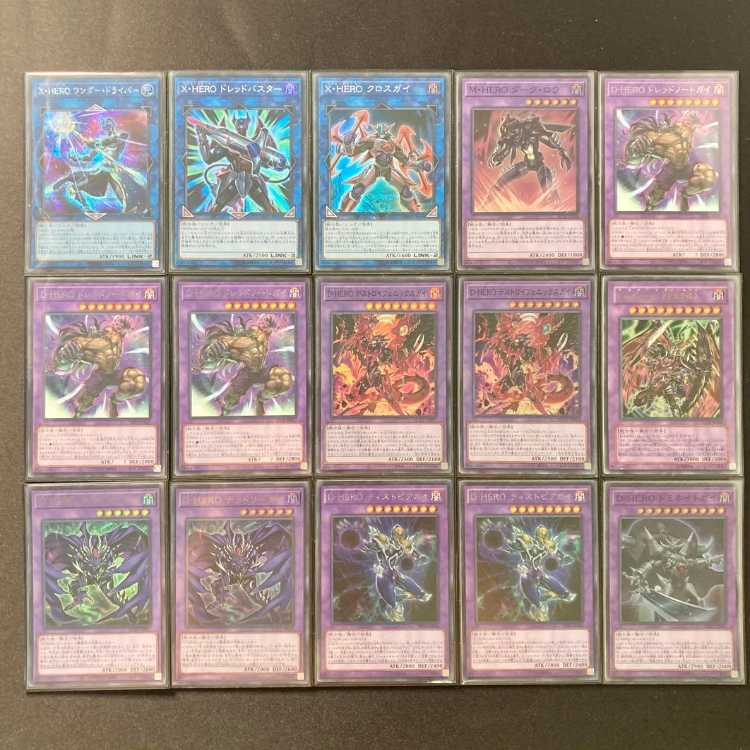 Full-Scale Build: [D-HERO] Deck & Double Sleeves: 《Death Dog Guy, D-HERO Devil Road Guy, Clock City of the Underworld – Dark City Fusion Destiny, Dreadnought Guy, D-HERO Destroy Phoenix Guy》 1枚