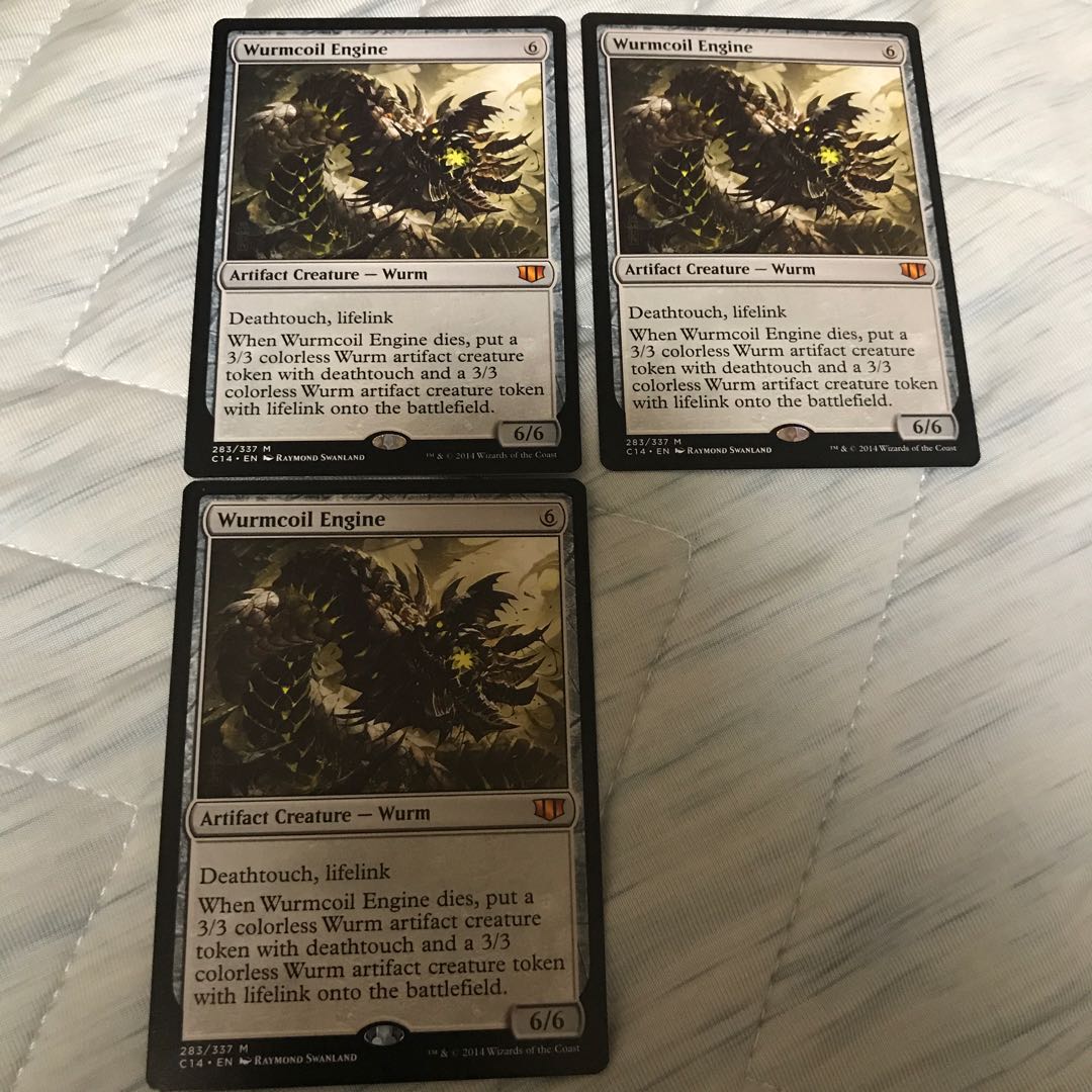 ワームとぐろエンジン　英語　C14  3枚