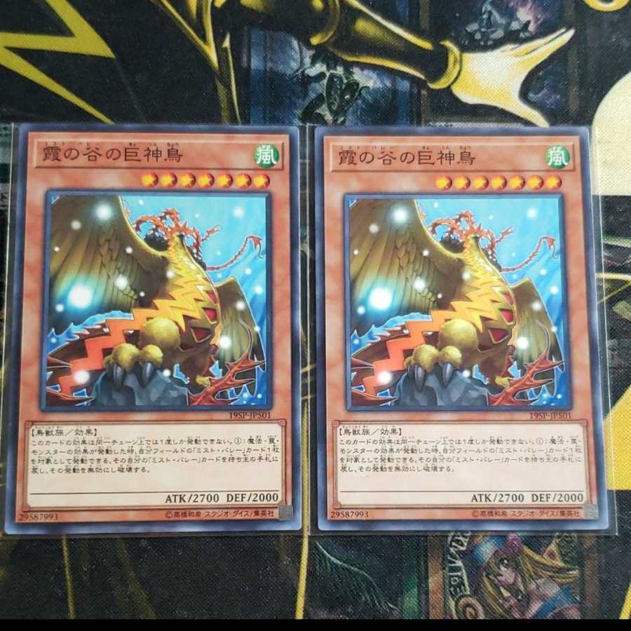 絶賛高騰中!霞の谷の巨神鳥　2枚セット　ノーマル