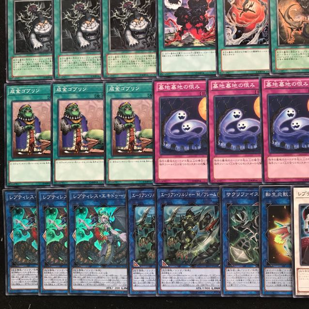 レプティレスデッキ 遊戯王 215 成金ゴブリン 死者蘇生 墓地墓地の恨み