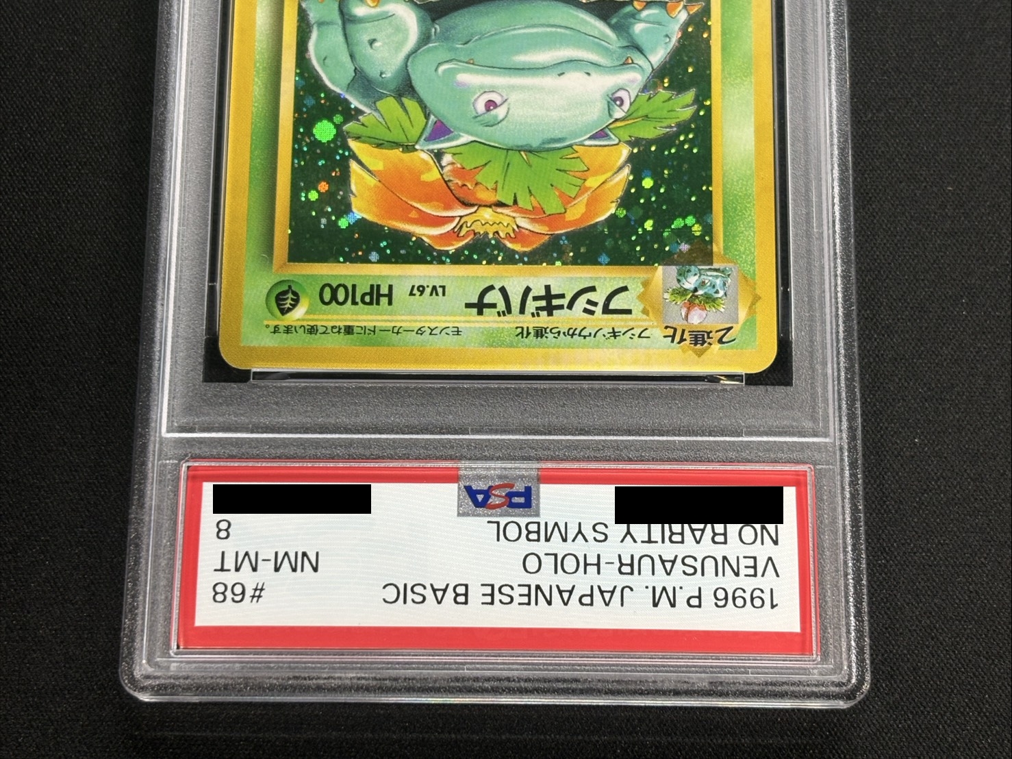 [PSA8 Certified] Venusaur LV.67 (No Markings) [-] {Old Back} 1枚