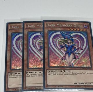 ブラック・マジシャン・ガール　英語版　EU版　3枚　シークレット