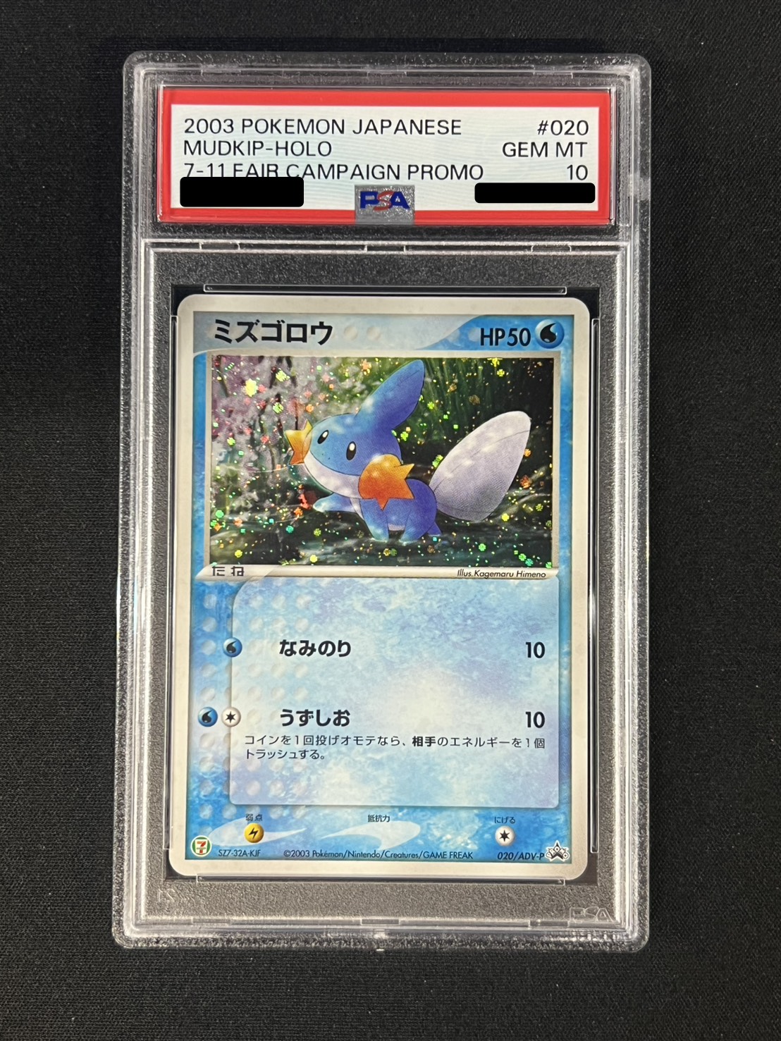 〔※状態難/PSA10鑑定済〕ミズゴロウ【P】{020/ADV-P} 1枚