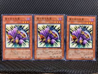 【ぽぽたん】遊戯王 9895 魂を削る死霊 3枚 ノーマル