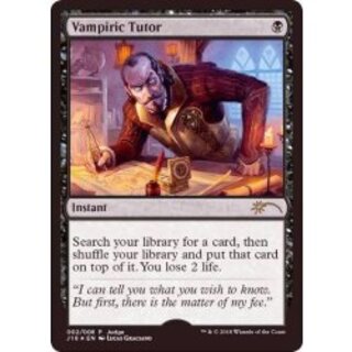 [EX+](FOIL)(2018)吸血の教示者/Vampiric Tutor《英語》【Judge Promos】 1枚