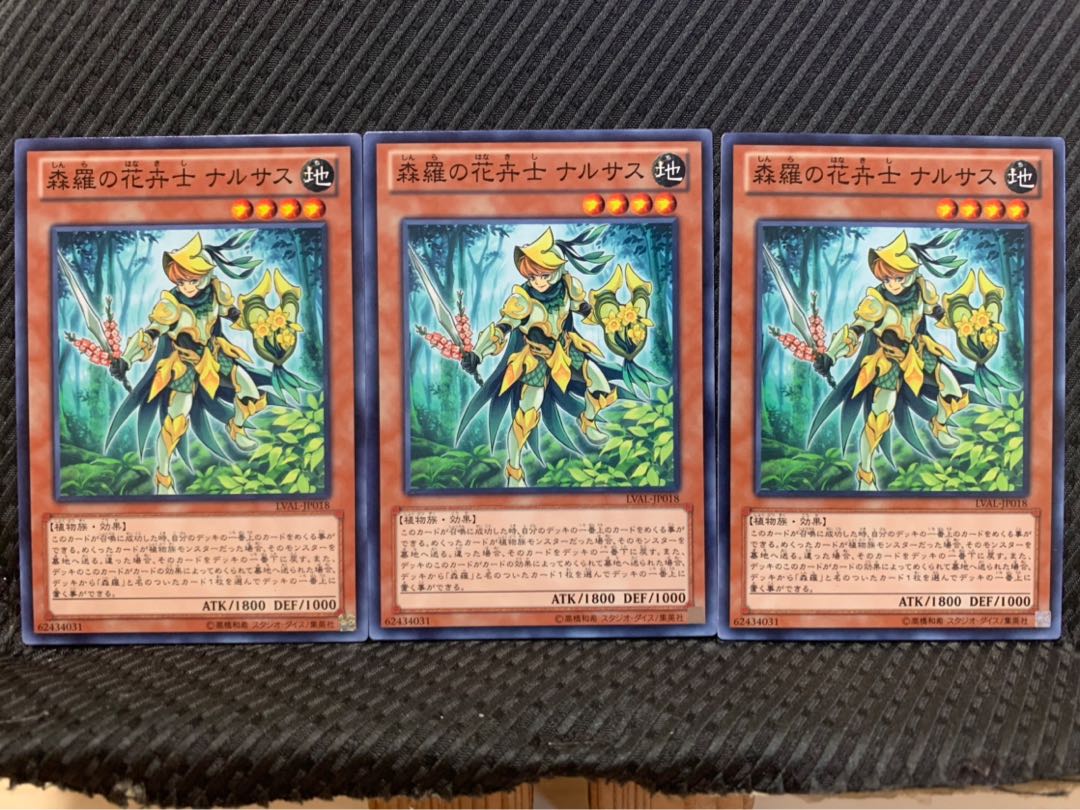 【ぽぽたん】遊戯王 9621 森羅の花卉士 ナルサス 3枚 ノーマル