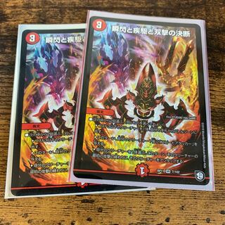 瞬閃と疾駆と双撃の決断　二枚