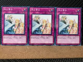 【ぽぽたん】遊戯王 4106 神の警告 3枚 ノーマル