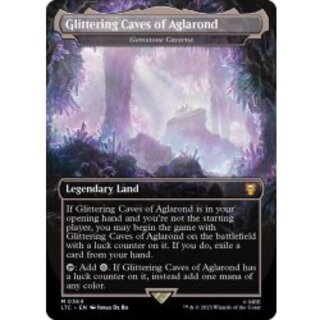 [EX+](フルアート)アグラロンドの燦光洞/Glittering Caves of Aglarond　//　宝石の洞窟/Gemstone Caverns《英語》【LTC】 1枚