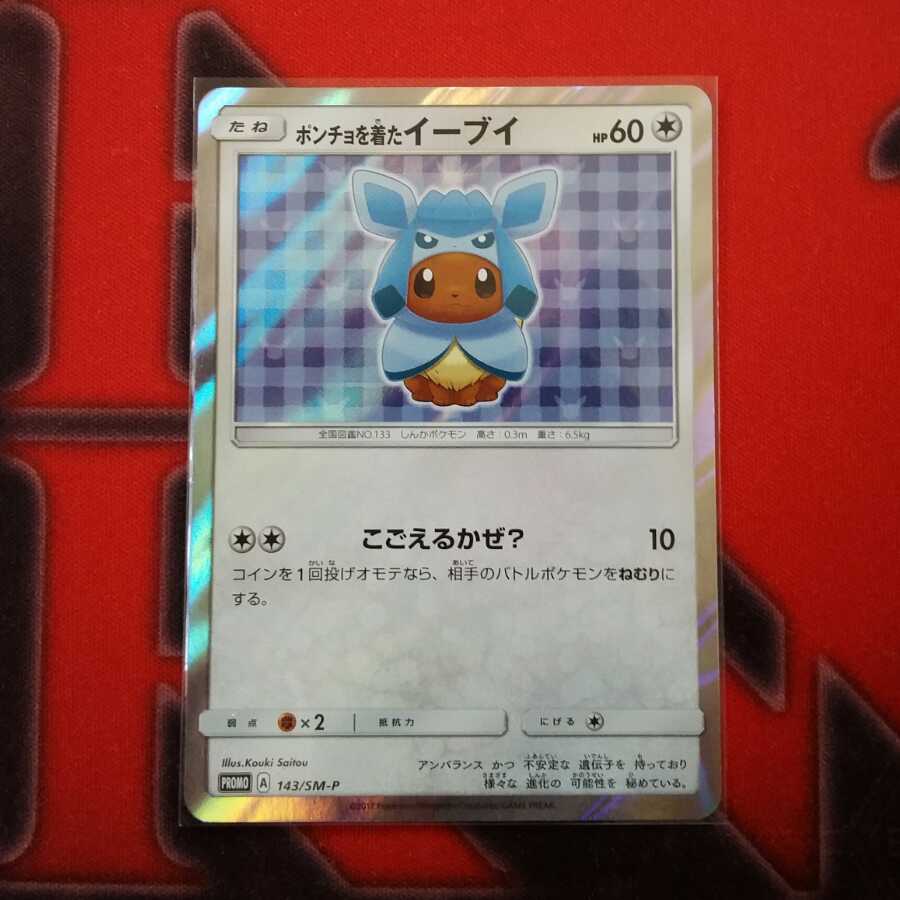 ポンチョを着たイーブイ