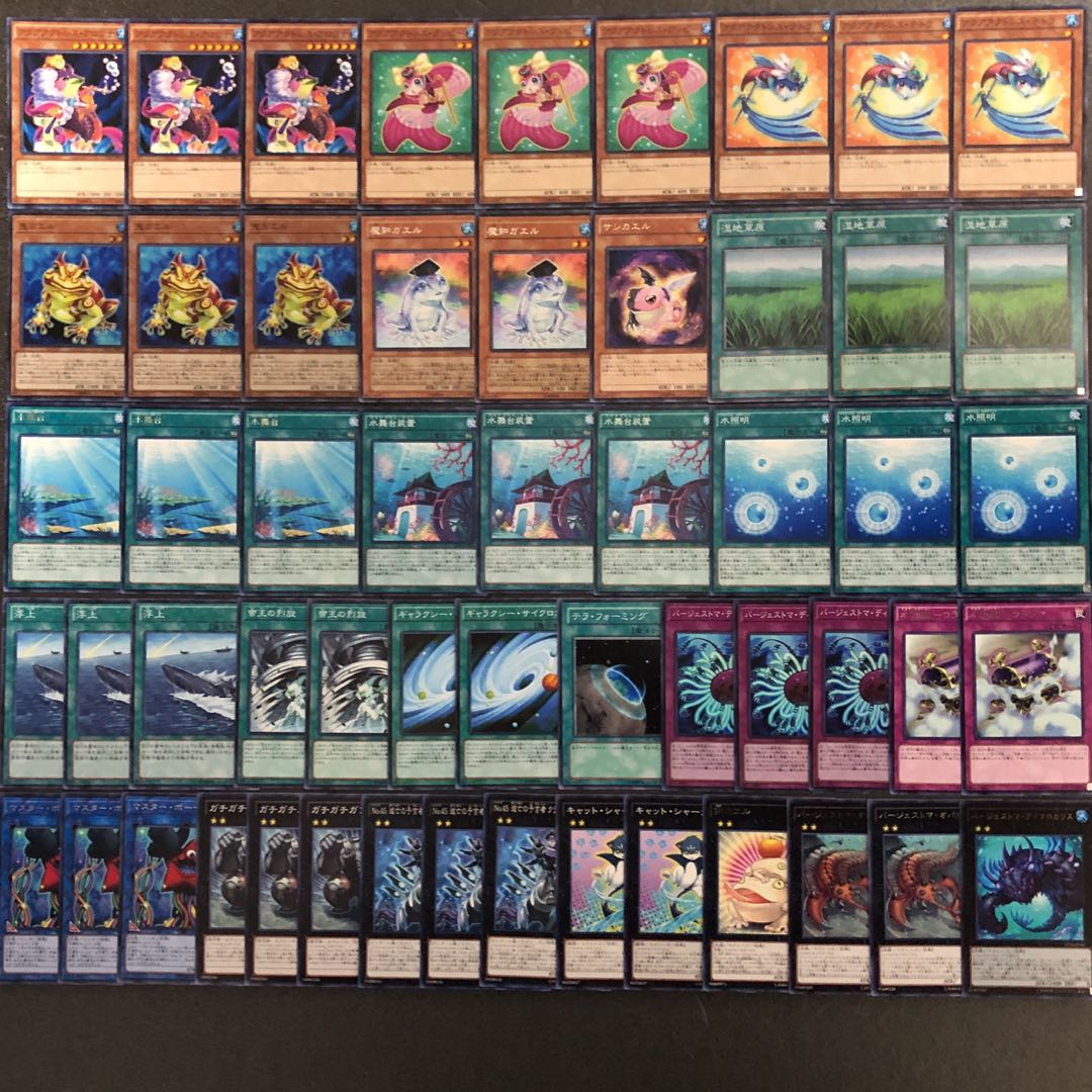 遊戯王 No.165 アクアアクトレス デッキ 40枚＋15枚 バージェストマ