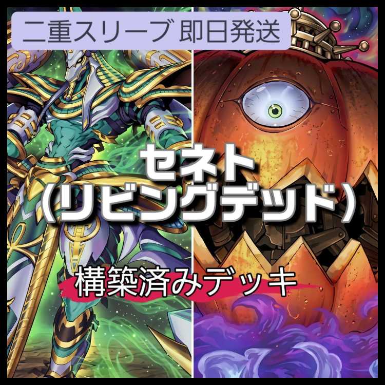 Mountain-ya - Same-Day Shipping - Rebirth of Senet Deck - Pre-Built Deck - Includes Card Sleeves - Senet's Revelator - Nefertari - Senetnakht the Sphinx - Pact of Return to Light - Ancient Rites - King of the Graveyard - Pumpking - Great King of the Haunt 1枚