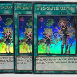 遊戯王 英語 ウィッチクラフト・クリエイション 3枚 DUOV ウルトラ 北米
