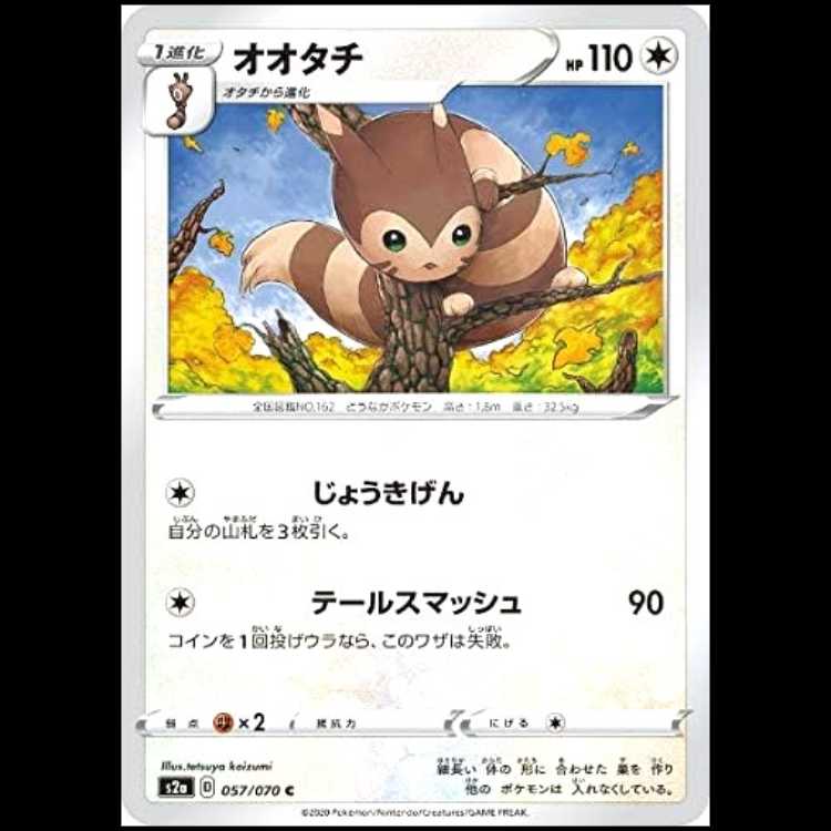 S2a 057/070 オオタチ 無 (C コモン) ポケモンカード 1枚