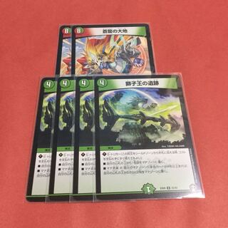 蒼龍の大地 ×2 獅子王の遺跡 ×4