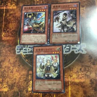 遊戯王★光霊使いライナ、闇霊使いダルク、憑依装着-ダルク★ノーマル三枚★