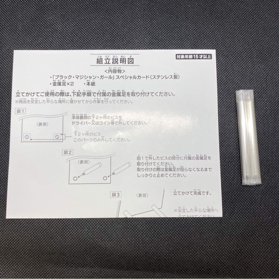 Rarity No.04649 Stainless steel black magician girl