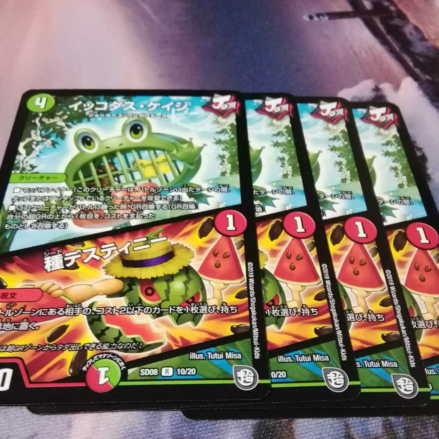 波乗りザブンプル　４枚イッコダスケイジ　種デスティニー　４枚