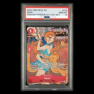 【PSA10】ナミ 1st anniversary set 英語版 R OP01-016 1枚