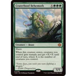 [EX+](FOIL) Craterhoof Behemoth/Craterhoof Behemoth (English) [TDM] 1枚