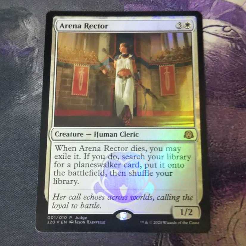 《競技場の首長/Arena Rector》ジャッジ報奨版Foil1枚【A】