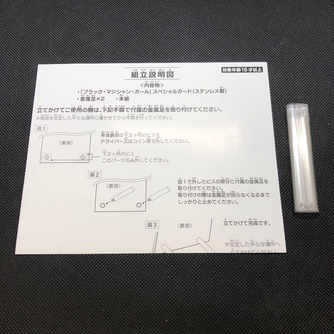 No.02161 Stainless Steel Black Magician Girl Management L