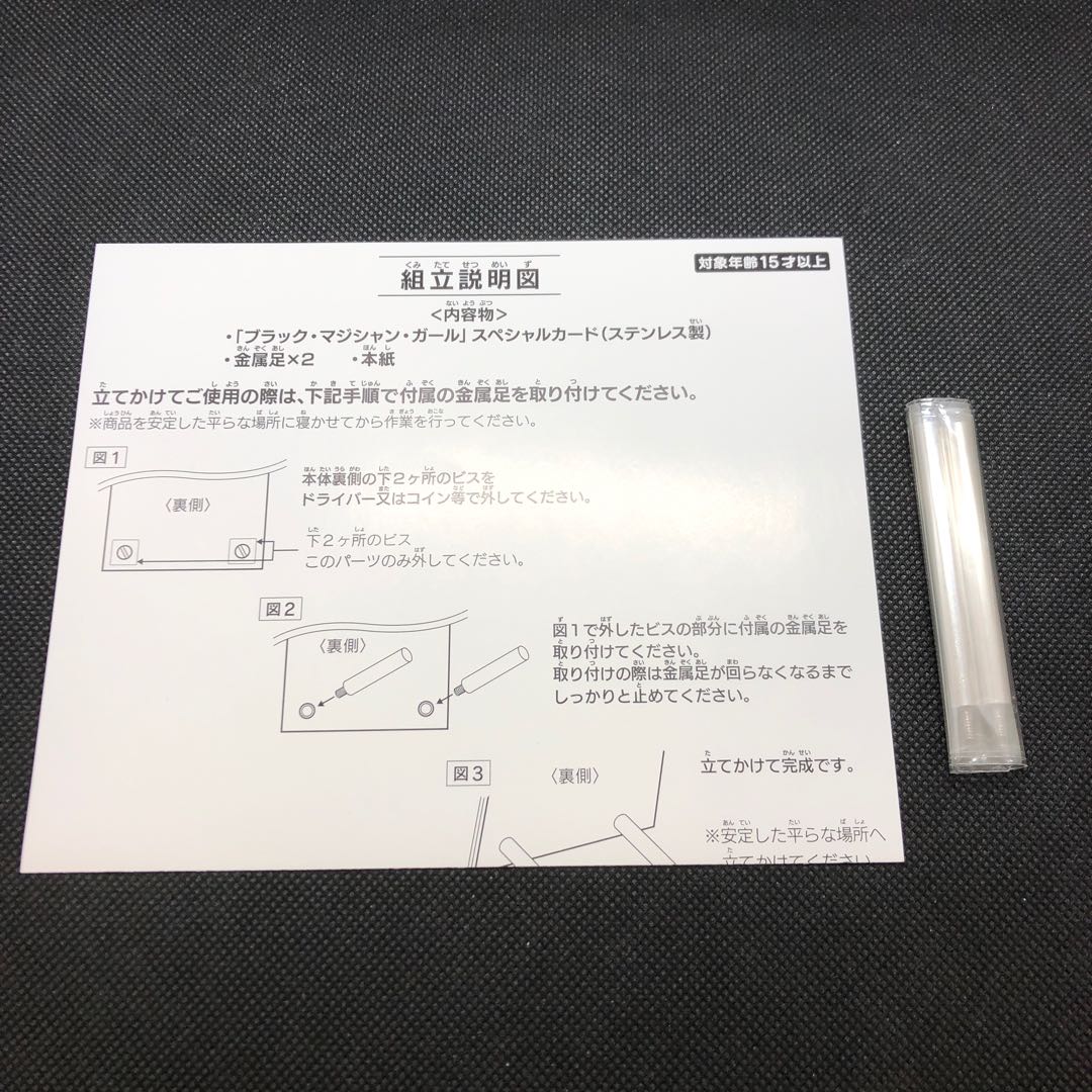 No.00680 ステンレス製ブラックマジシャンガール　管理J