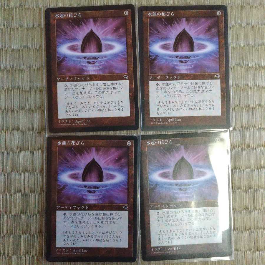 水蓮の花びら 4枚